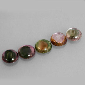 Gemas de turmalina multicolor natural de  ct, transparente, transparente / translúcido