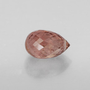 Turmalina rosa natural de 1,31 ct, briolette, VS-SI