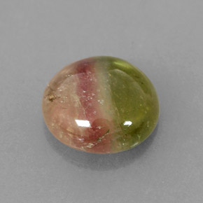 Turmalina multicolor natural de 1,86 ct, transparente, transparente / translúcido