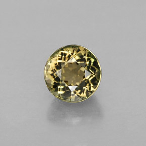 Turmalina multicolor natural de 0,92 ct, corte redondo, VVS
