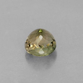 Turmalina multicolor natural de 0,92 ct, corte redondo, VVS