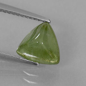 Turmalina verde natural de 1,84 ct, transparente, transparente / translúcido