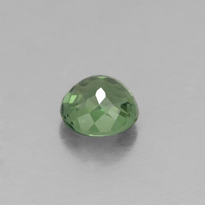 Turmalina verde natural de 0,69 ct, corte redondo, VVS-VS