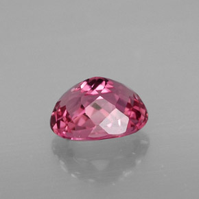 Turmalina rosa natural de 1,32 ct, corte óvalo, VS