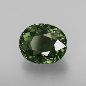 Turmalina verde natural de 2,05 ct, corte óvalo, VVS-VS