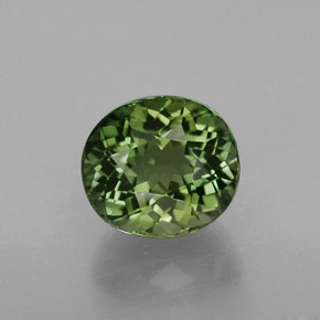 Turmalina verde natural de 1,94 ct, corte óvalo, VVS