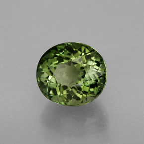 Turmalina verde natural de 1,94 ct, corte óvalo, VVS