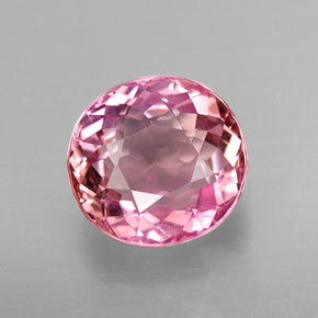 Turmalina rosa natural de 2,38 ct, corte óvalo, VS