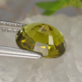 Turmalina verde natural de 1,59 ct, corte óvalo, VVS-VS