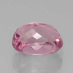 Turmalina rosa natural de 2,63 ct, corte óvalo, VVS-VS