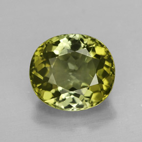 Turmalina verde natural de 2,46 ct, corte óvalo, VVS-VS