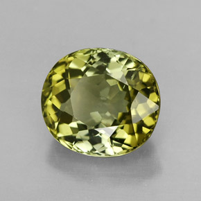 Turmalina verde natural de 2,46 ct, corte óvalo, VVS-VS