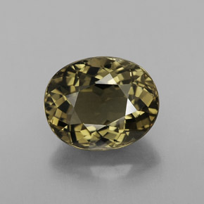 Turmalina verde natural de 3,23 ct, corte óvalo, VVS