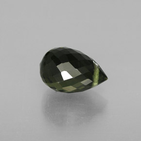 Turmalina verde natural de 1,14 ct, briolette, VS