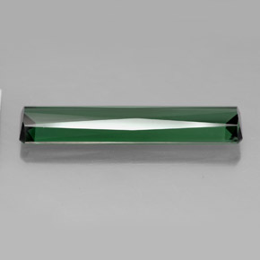 Turmalina verde natural de 5,50 ct, corte esmeralda, VVS-VS
