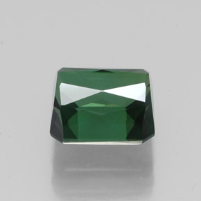 Turmalina verde natural de 1,89 ct, corte esmeralda, VVS-VS