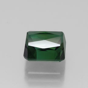 Turmalina verde natural de 2,50 ct, corte esmeralda, VVS
