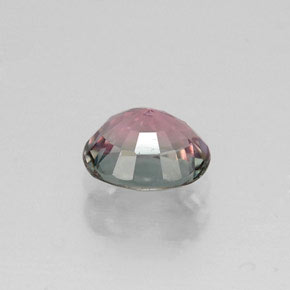 Turmalina multicolor natural de 0,85 ct, corte óvalo, VVS