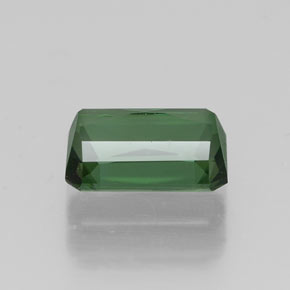 Turmalina verde natural de 1,00 ct, corte esmeralda, VVS-VS