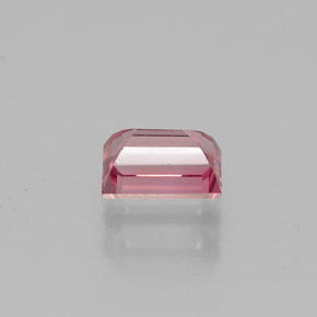 Turmalina rosa natural de 0,42 ct, baguette, VVS