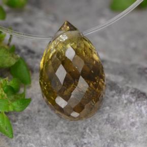 Turmalina multicolor natural de 1,36 ct, briolette, SI