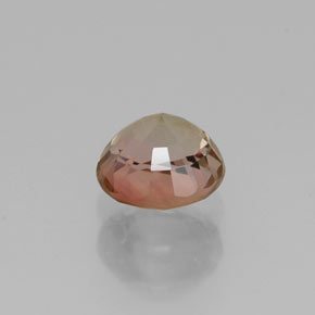 Turmalina multicolor natural de 0,60 ct, corte redondo, VVS-VS