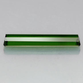 Turmalina verde natural de 5,02 ct, corte esmeralda, VVS