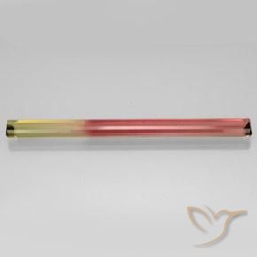 Turmalina Bicolor natural de 17.35 ct, Corte Octágono / Esmeralda, VVS