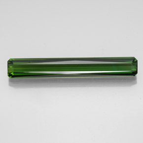 Turmalina verde natural de 10,12 ct, corte esmeralda, VVS
