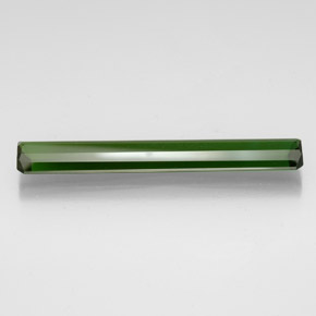 Turmalina verde natural de 10,12 ct, corte esmeralda, VVS