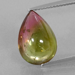 Turmalina multicolor natural de 4,43 ct, transparente, transparente / translúcido
