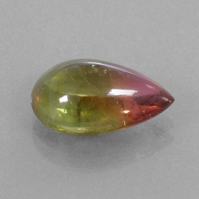 Turmalina multicolor natural de 4,43 ct, transparente, transparente / translúcido