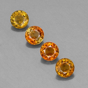 Gemas de turmalina multicolor natural de  ct, corte redondo, VVS-VS