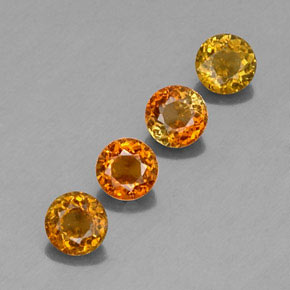 Gemas de turmalina multicolor natural de  ct, corte redondo, VVS-VS
