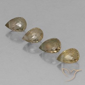Gemas de turmalina Multicolor natural de 2.10 ct, Corte Briolette, VS