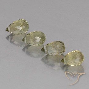 Gemas de Turmalina Verde marrón natural de 1.88 ct, Corte Briolette, VS-SI