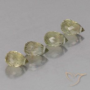 Gemas de Turmalina Verde marrón natural de 1.88 ct, Corte Briolette, VS-SI