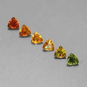Gemas de turmalina multicolor natural de  ct, trillón, VVS-VS