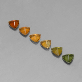 Gemas de turmalina multicolor natural de  ct, trillón, VVS-VS