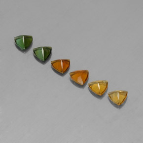 Gemas de turmalina multicolor natural de  ct, trillón, VVS-VS