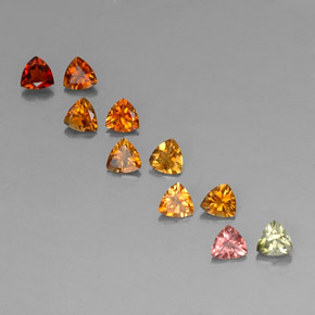 Gemas de turmalina multicolor natural de  ct, trillón, VVS-VS