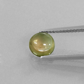 Turmalina multicolor natural de 1,30 ct, corte redondo, transparente