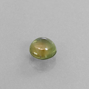 Turmalina multicolor natural de 1,30 ct, corte redondo, transparente