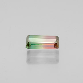 Turmalina multicolor natural de 0,56 ct, baguette, VS
