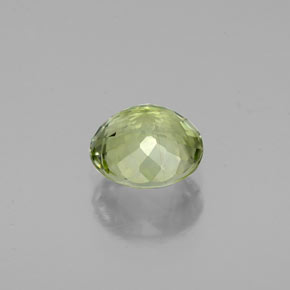 Turmalina verde natural de 1,02 ct, corte redondo, VS