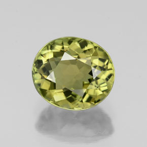 Turmalina verde natural de 1,76 ct, corte óvalo, VVS