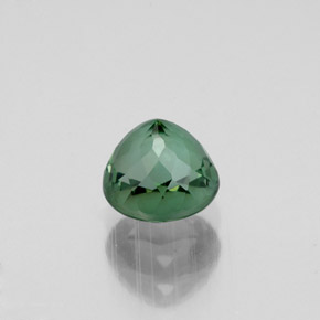 Turmalina verde natural de 1,05 ct, corte redondo, VVS-VS