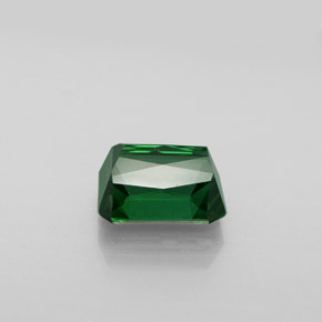 Turmalina verde natural de 2,64 ct, corte esmeralda, VVS