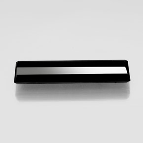 Turmalina negro natural de 21,37 ct, corte esmeralda, opaco