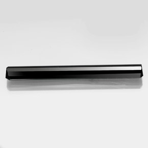 Turmalina negro natural de 19,32 ct, corte esmeralda, opaco